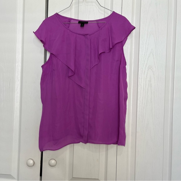 Worthington Tops - Worthington Women's Purple Ruffle Top (Box D)